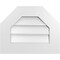 Ekena Millwork Octagonal Top Surface Mount PVC Gable Vent w/ 3-1/2"W x 1"P Standard Frame, 20"W x 16"H GVPOT20X1601SN - alternate 1